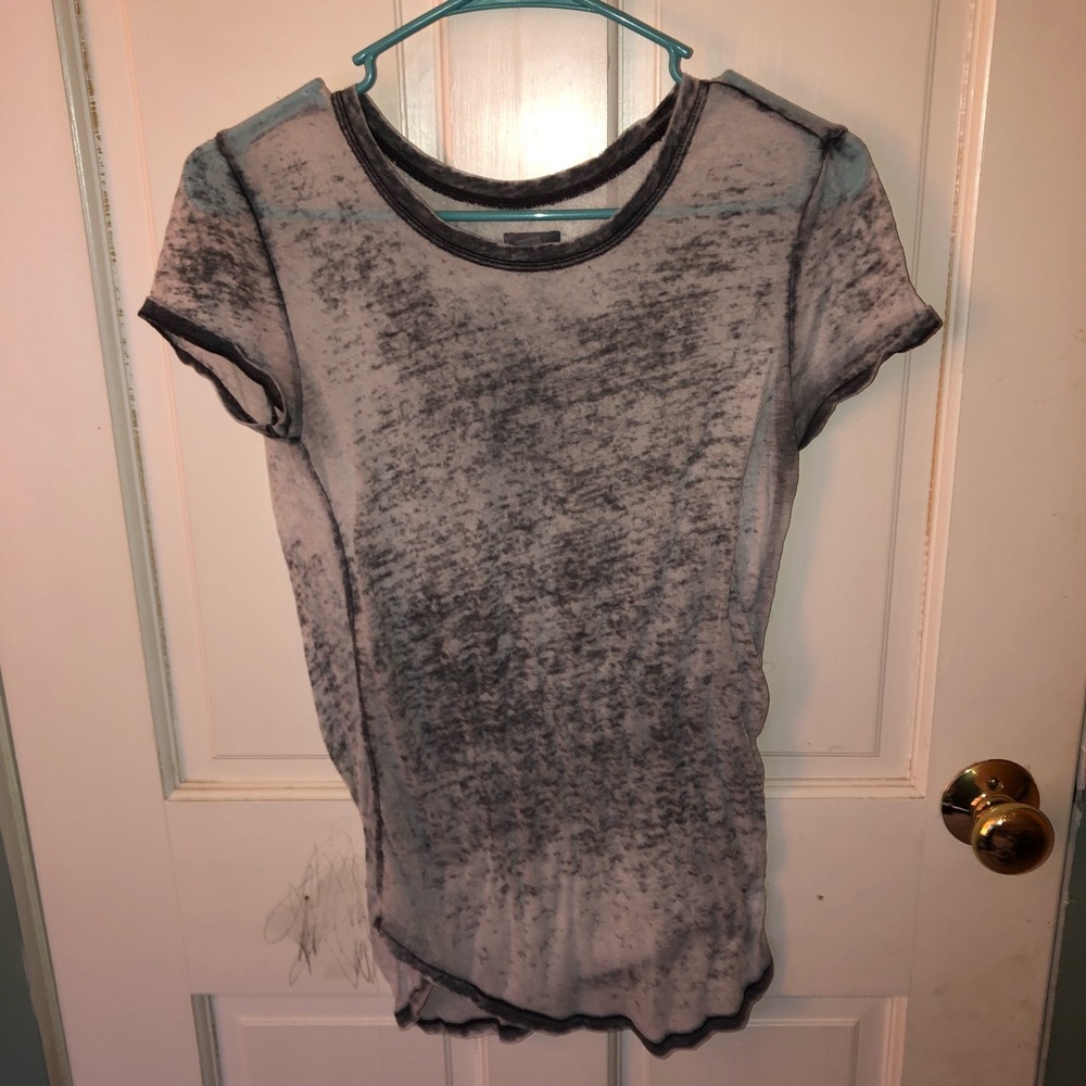 washed out grey tee shirt - aerie